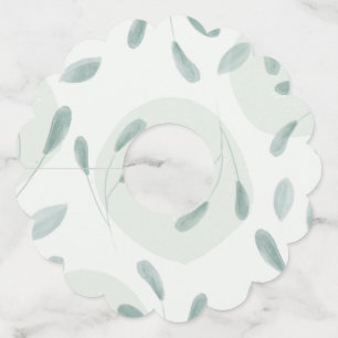 Scalloped Wine Glass Tags