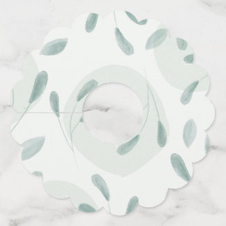 Scalloped Wine Glass Tags