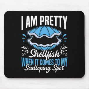 Scalloping Location Scallop Hunter Fishing Snorkli Mouse Mat