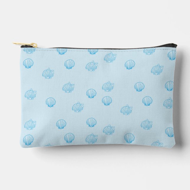 Scallops Outline Minimalism Accessory Pouch (Front)