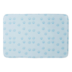 Scallops Outline Minimalism Bath Mat