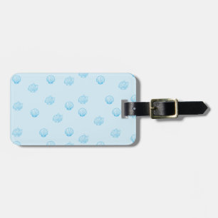 Scallops Outline Minimalism Luggage Tag
