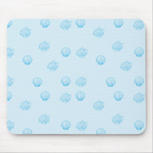 Scallops Outline Minimalism Mouse Mat