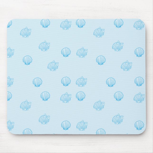 Scallops Outline Minimalism Mouse Mat (Front)