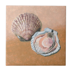 Scallops Still Life Tile