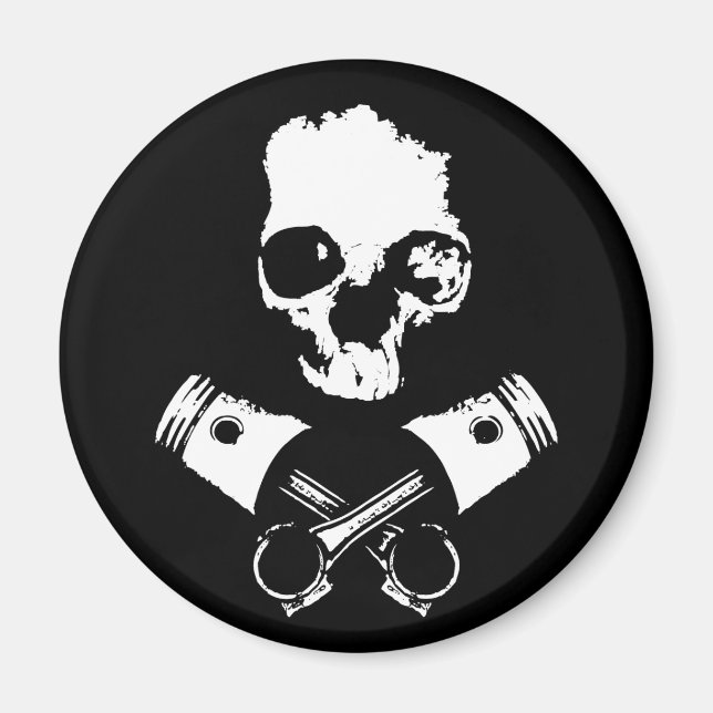 Scallywag & Crossed Pistons Magnet (Front)