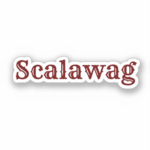 Scallywag Oval Sticker