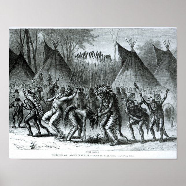 Scalp Dance from 'Sketches of Indian Warfare' Poster (Front)
