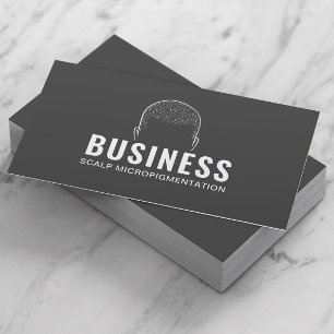 Scalp Micropigmentation Hair Tattoo Professional Business Card