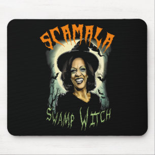 Scamala Swamp Witch Funny Anti Kamala Harris Hallo Mouse Mat