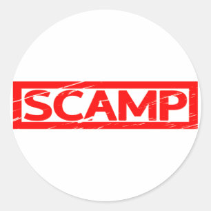 Scamp Stamp Classic Round Sticker