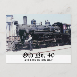 Scan0006, Old No. 40, Sill a little fire in the... Postcard