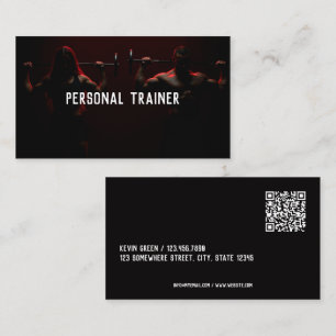 Scan Code Personal Trainer Business Card