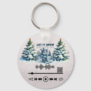 Scan for , "Let it Snow " KeyChain
