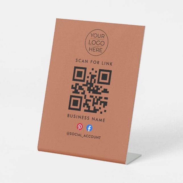 Scan for Link Hub QR Code Sign (Front)