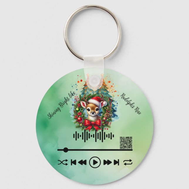 Scan for,  Rudolph's Nose KeyChain (Front)