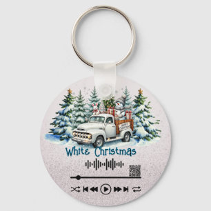 Scan for Video , "White Christmas " KeyChain