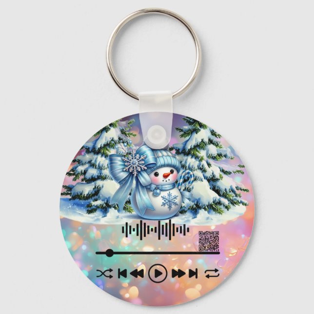 Scan for, White Christmas  KeyChain (Back)