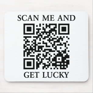 Scan Me And Get Lucky Mouse Mat