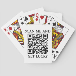 Scan Me And Get Lucky Playing Cards