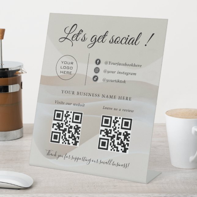 Scan Me/Custom Business QR Code ,Social Media Sign (In SItu)