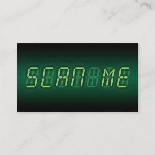 SCAN ME : digital readout Business Card