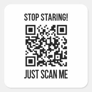 Scan Me: Do What Makes Your Soul Happy Square Sticker