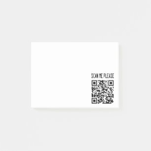 Scan Me Please QR Code – Smile, It's Free Post-it Notes