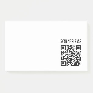 Scan Me Please QR Code – Smile, It's Free Post-it Notes