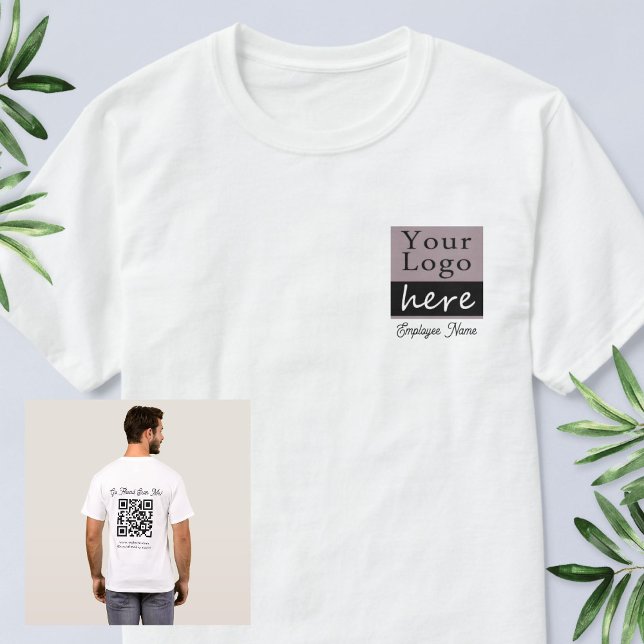 Scan Me QR code Business Event Your Logo T-Shirt (Creator Uploaded)