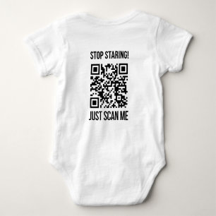 Scan Me QR Code: Create Your Future Baby Bodysuit