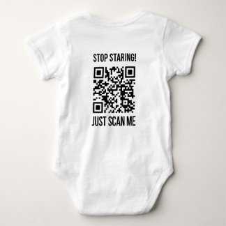 Scan Me QR Code: Create Your Future Baby Bodysuit