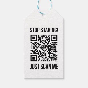 Scan Me QR Code for a Motivational Boost Gift Tags
