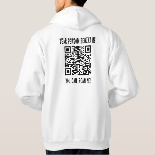 Scan Me QR Code for a Motivational Boost Hoodie