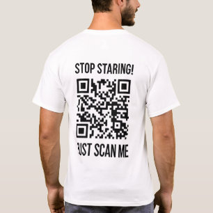 Scan Me QR Code for a Motivational Boost T-Shirt