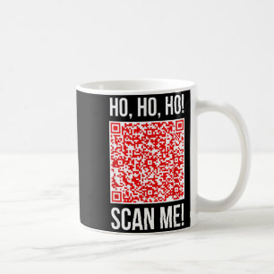 Scan Me! Qr Scan Me Joke Funny Santa Merry Christm Coffee Mug