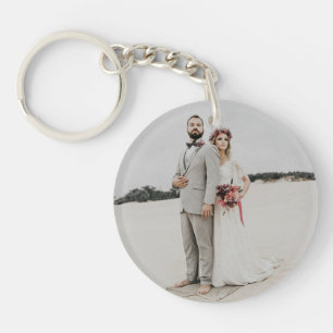 Scan Our Love Story Wedding Favour Keychain