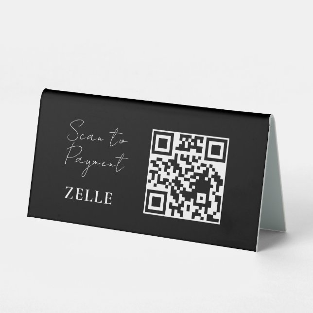 Scan Pay QR Mobile Acrylic Sign (Front)