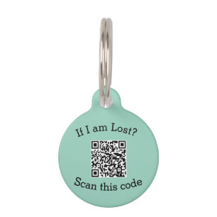 Scan QR code lost found me code pet Tag