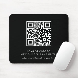 Scan QR Code Modern Promotional Business Mouse Mat