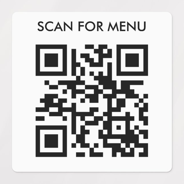 Scan QR for Menu Restaurant Waterproof Table (Design 1)