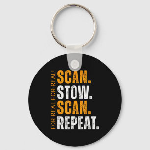 Scan Stow Scan Repeat Funny Warehouse Worker  Key Ring