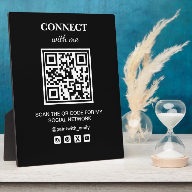 Scan The QR Code For My Social Wifi Network Plaque (Side)