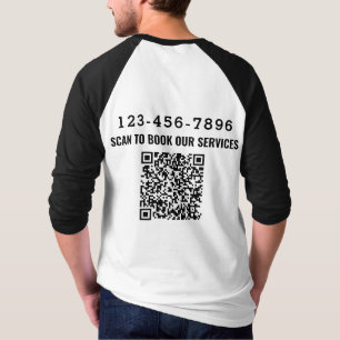 Scan to book Business Logo Corporate T-Shirt
