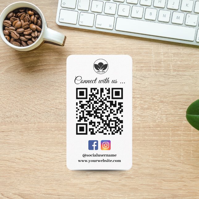 Scan to Connect Business Card | Instagram Facebook (Scan to Connect Business Card | Instagram Facebook)