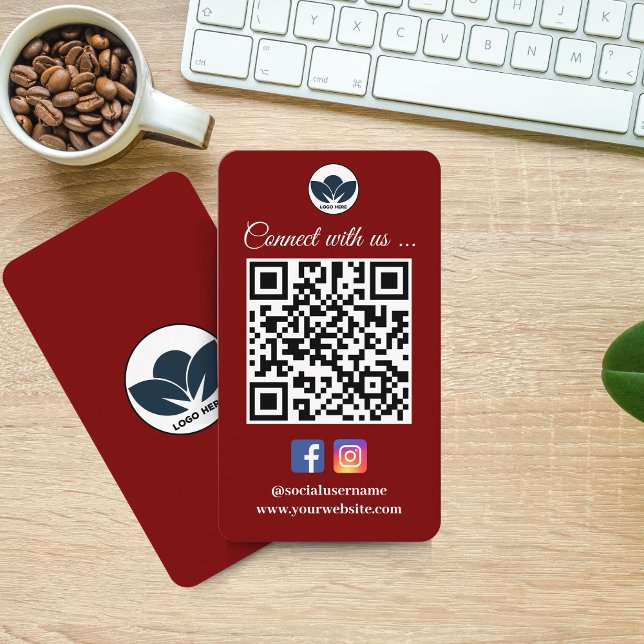 Scan to Connect Business Card | Instagram Facebook (Scan to Connect Business Card | Instagram Facebook)