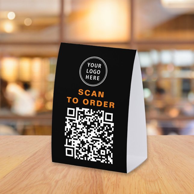 Scan to Order QR Code Black Restaurant (Creator Uploaded)