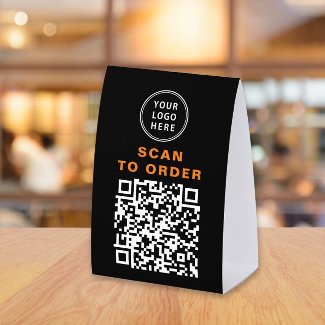 Scan to Order QR Code Black Restaurant (Creator Uploaded)