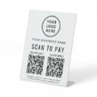 Scan to Pay 2 QR Codes Business Logo