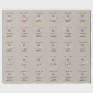 scan to pay Add QR logo website email business sho Wrapping Paper